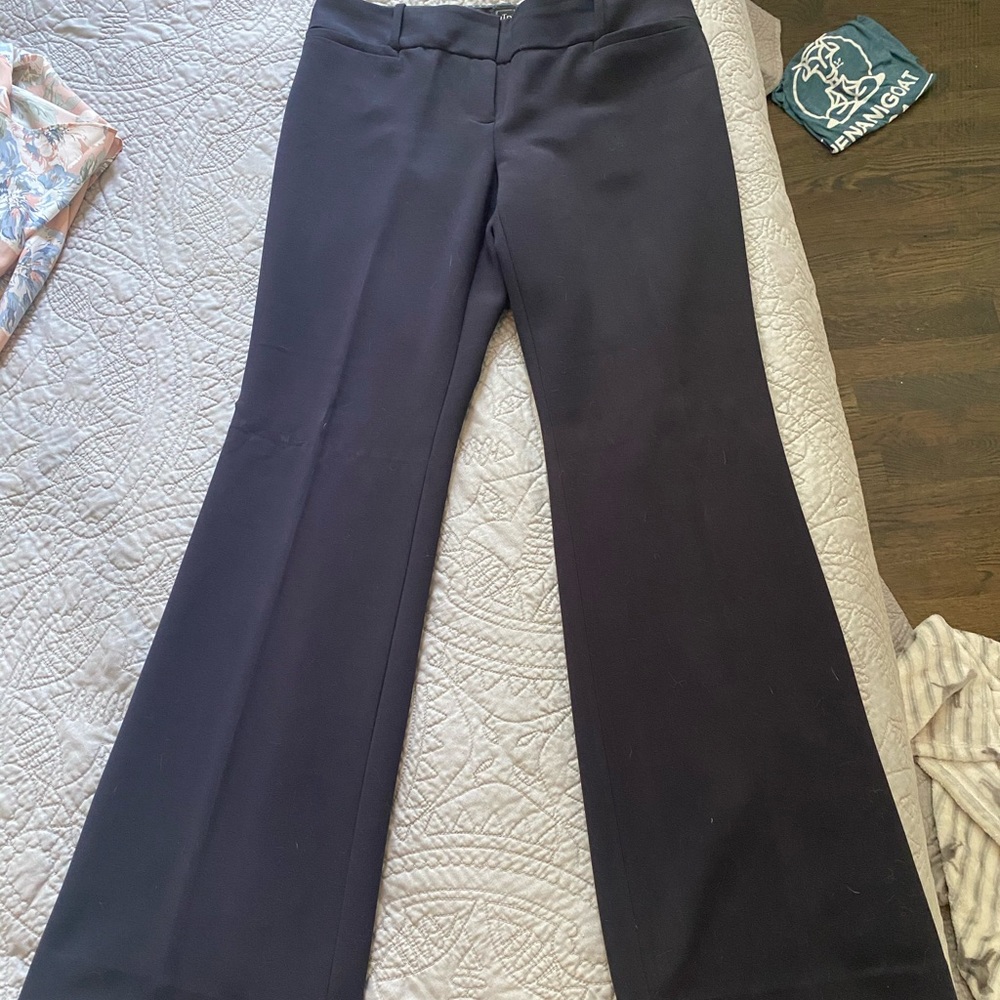Navy Flared Power Pants